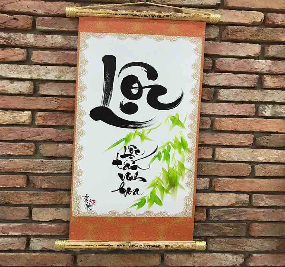 Câu đối chúc Tết chữ lộc