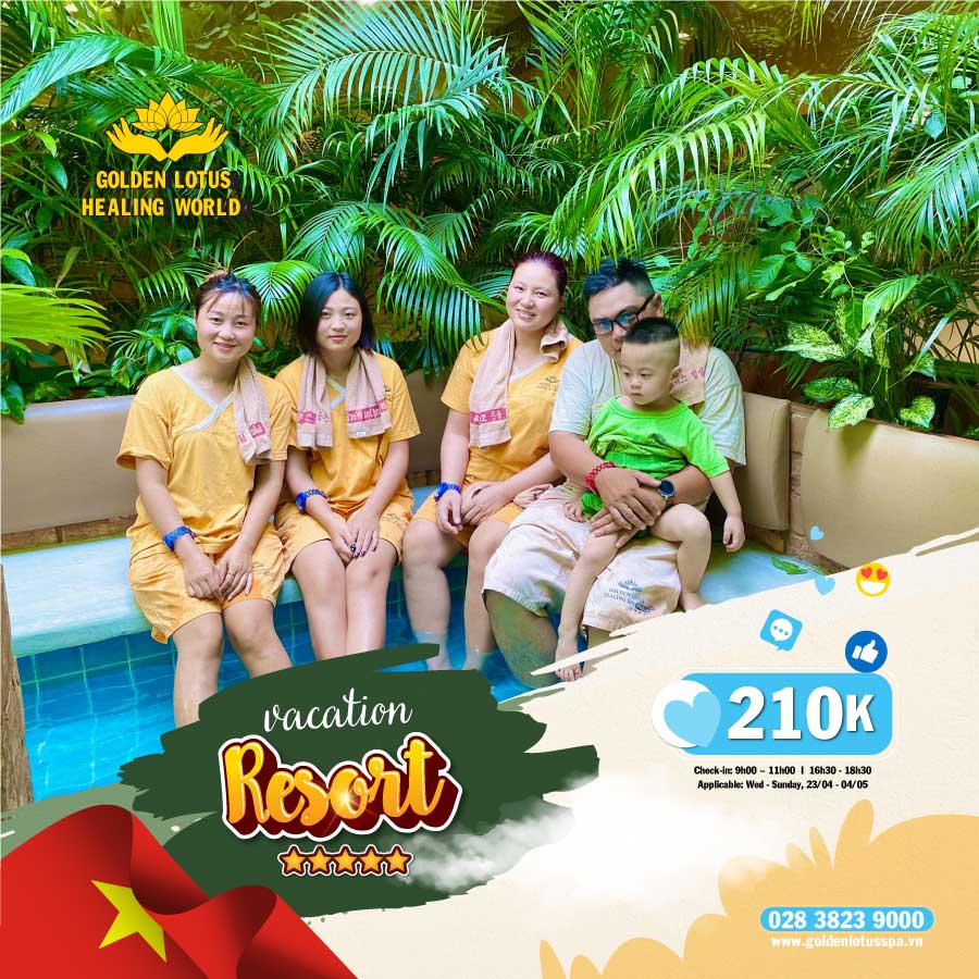 HOLIDAY PLAY AT 5 STAR RESORT FOR 210K GOLDEN LOTUS HEALING WORLD