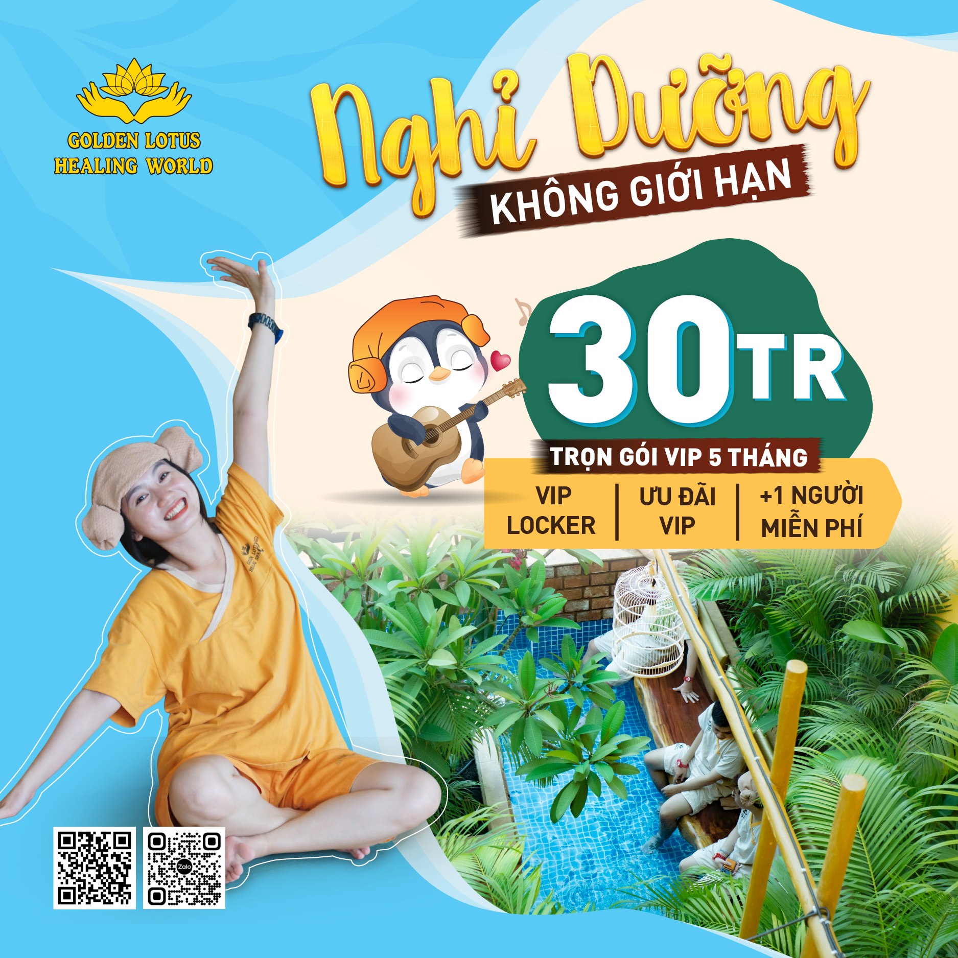TRỌN GÓI VIP 5 THÁNG – NGHỈ DƯỠNG KHÔNG GIỚI HẠN CHỈ 30 TRIỆU