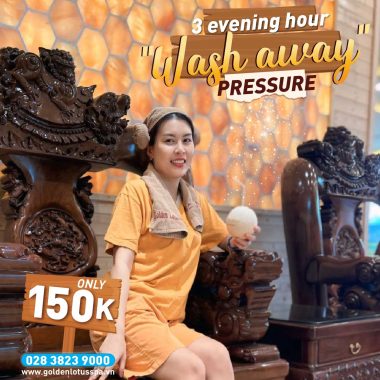 3 HOURS IN THE EVENING, "WASH AWAY" THE PRESSURE AT GOLDEN LOTUS HEALING WORLD