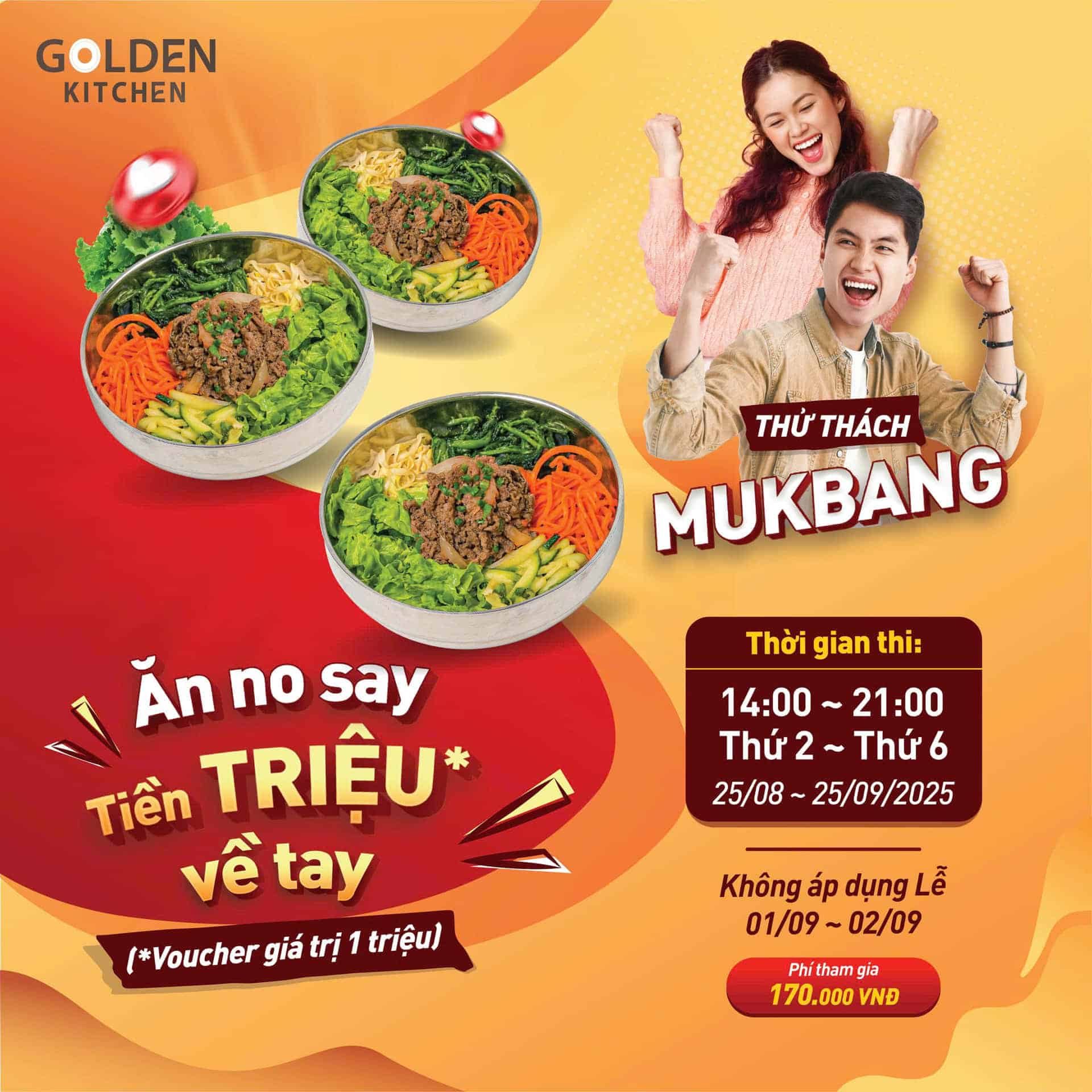 THỬ THÁCH GOLDEN KITCHEN MUKBANG