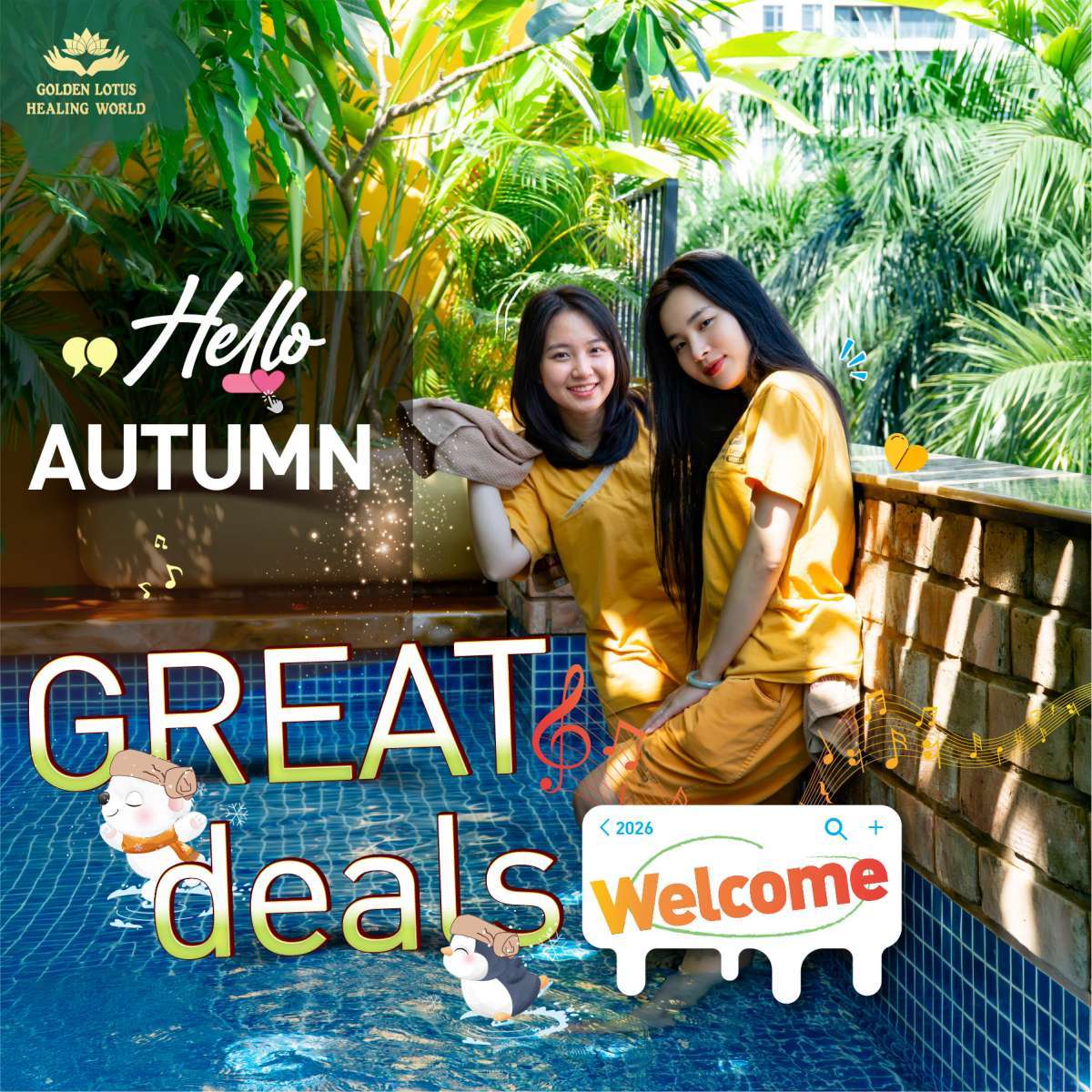 HELLO AUTUMN – GREAT DEALS TO WELCOME AUTUMN AT GOLDEN LOTUS HEALING WORLD