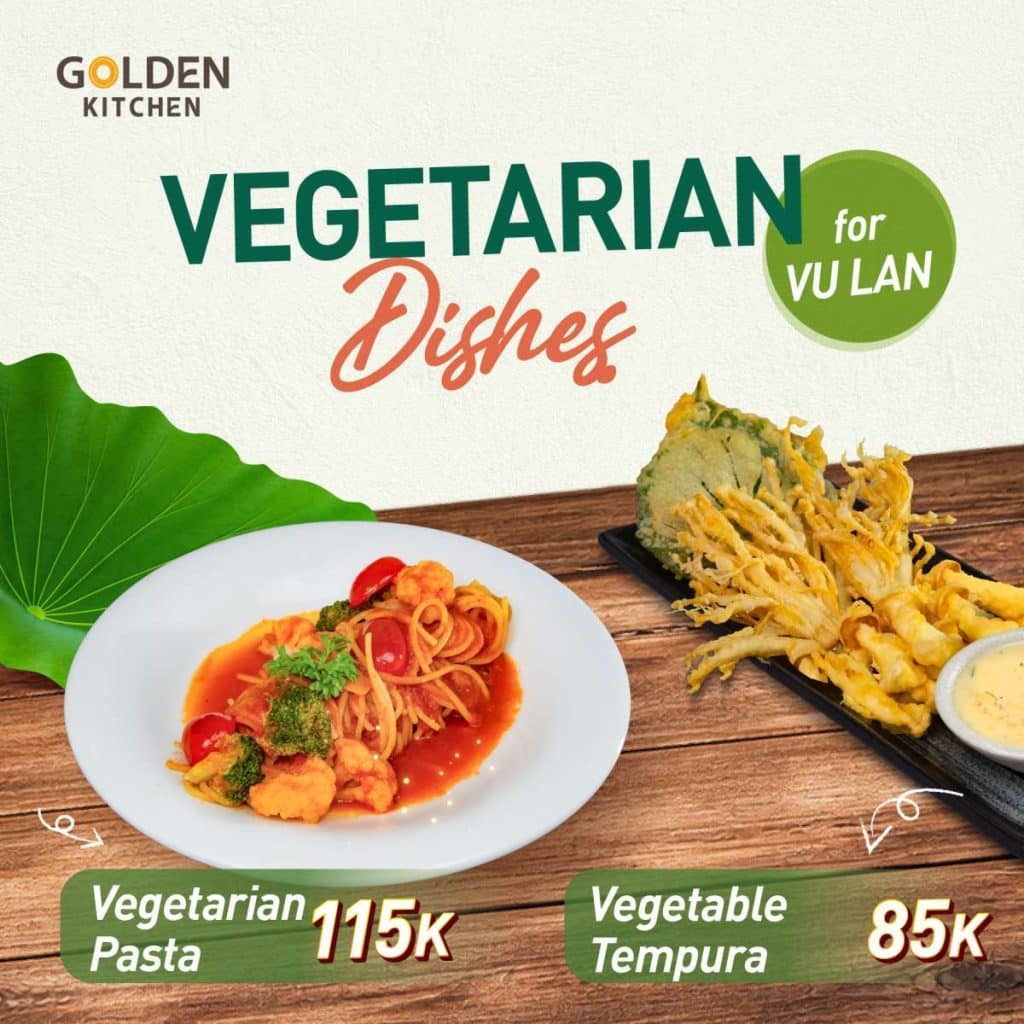 LIGHT & WHOLESOME VEGETARIAN DISHES FOR VU LAN SEASON AT GOLDEN KITCHEN